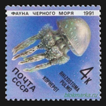 СССР 1991 г № 6279-6283 Серия Фауна Черного моря Чистая MNH **