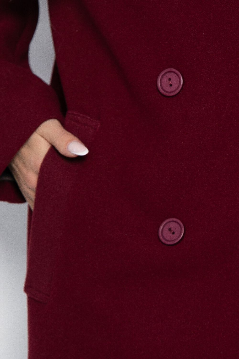 Пальто Я в теме (бордовое) Б12485-7 LT Collection