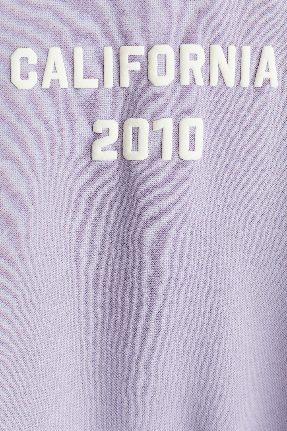 H&M Толстовка с капюшоном и принтом, светло-фиолетовый