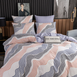 Комплект постельного белья Делюкс Сатин 100% хлопок на резинке LR430