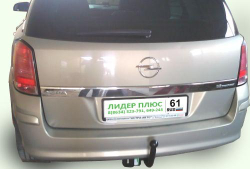 Фаркоп(прицепное) Лидер-Плюс для OPEL ASTRA H универсал, 2004-2014(паспорт и сертификат в комплекте)(без электрики)O107-A