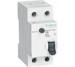 Автомат дифференциального тока Systeme Electric City9 Set 2П 20А/30мА АС 2дин 38219
