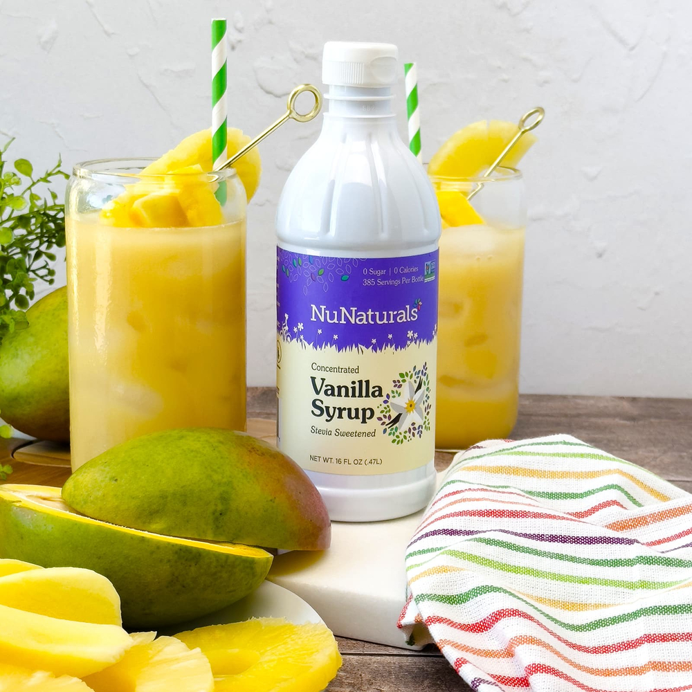 NuNaturals, Концентрированный ванильный сироп, 0,47 л (16 жидк. унц.)