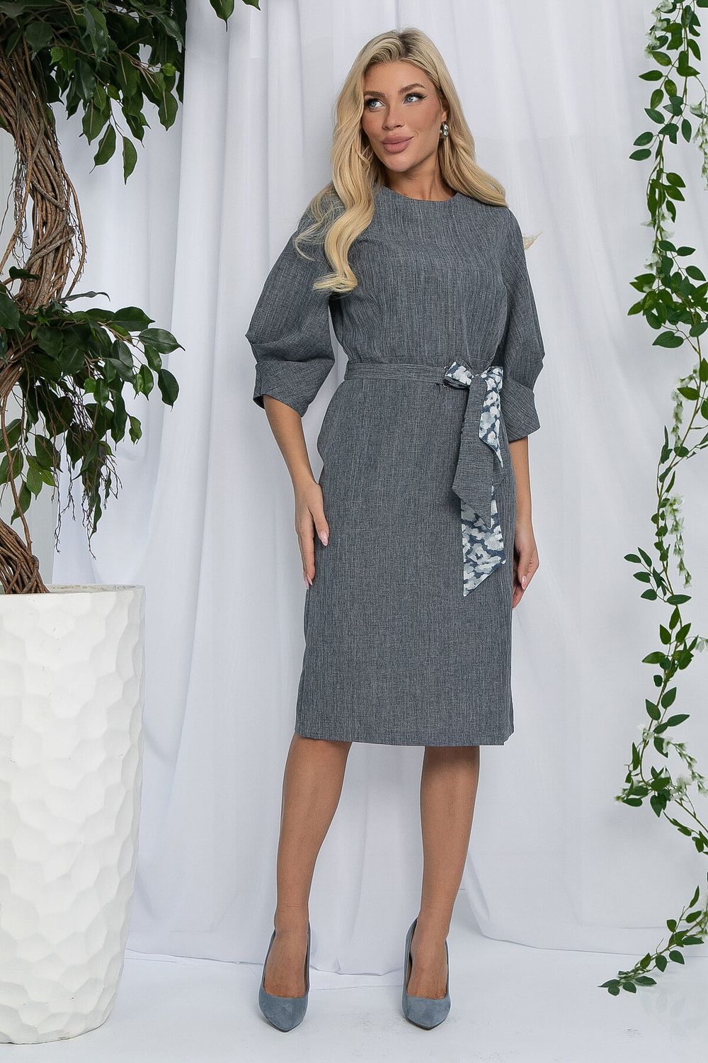 Платье Флавия (серое) П12891-36М LT Collection