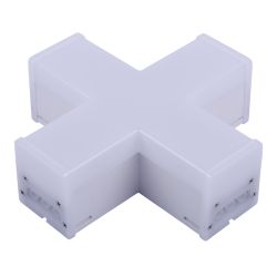 ULO-N11X-12W-4000K IP40 WHITE Светильник светодиодный X-образный. Белый свет 4000K. 2000Лм. Алюминий. Цвет белый. TM Uniel