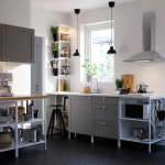 Комбинация для ванной - IKEA ENHET, 123х63.5х207 см, белый/серый, ЭНХЕТ ИКЕА