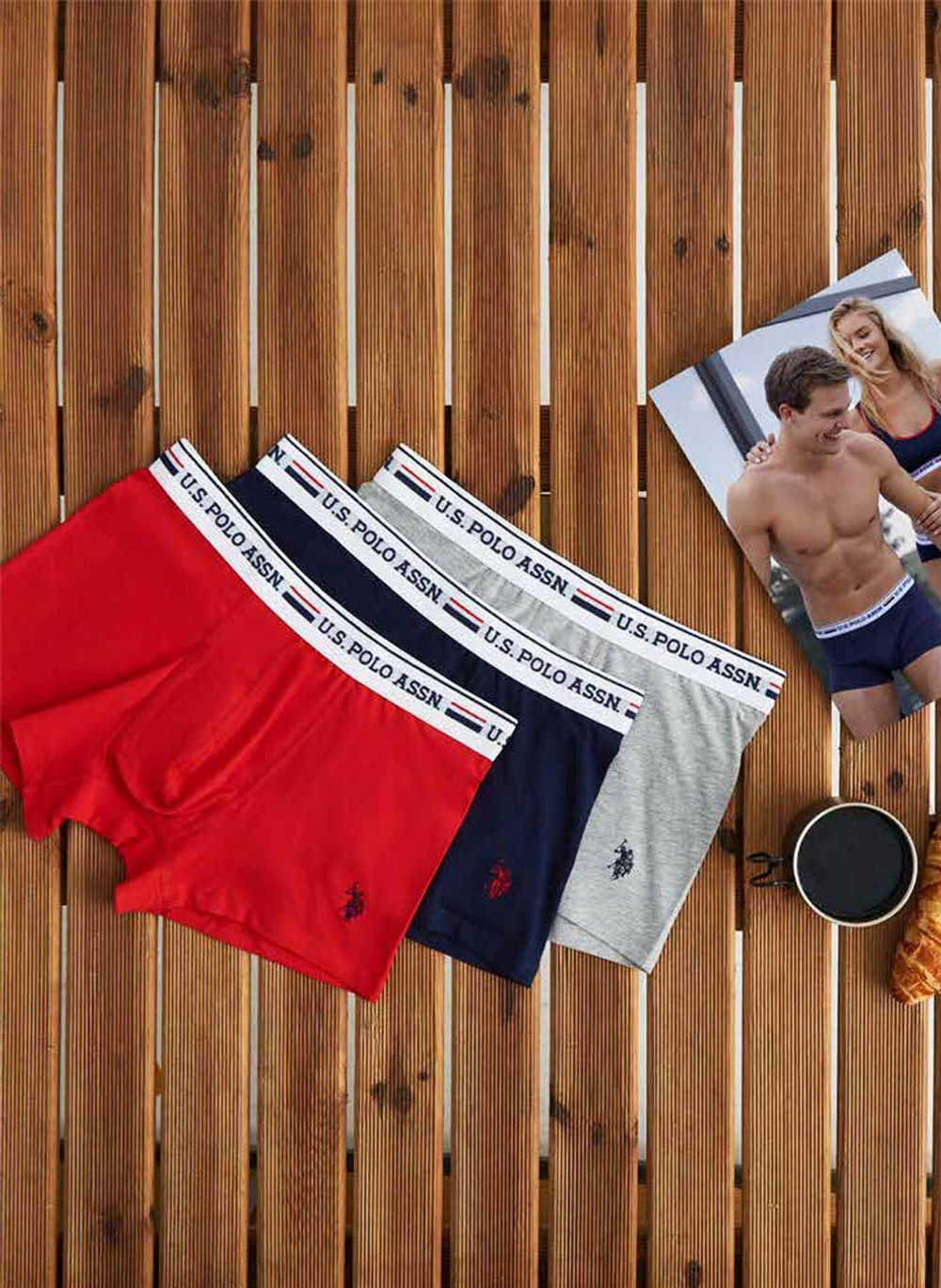 Набор из трёх пар мужских боксеров U.S.Polo Assn.