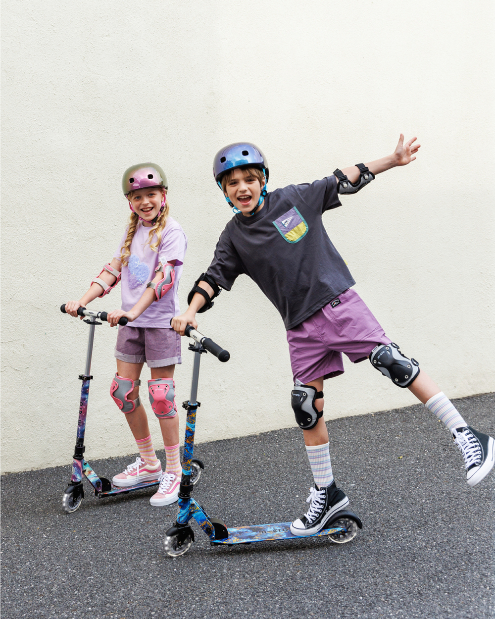 Самокат Micro Sprite LED, Art Звездная ночь