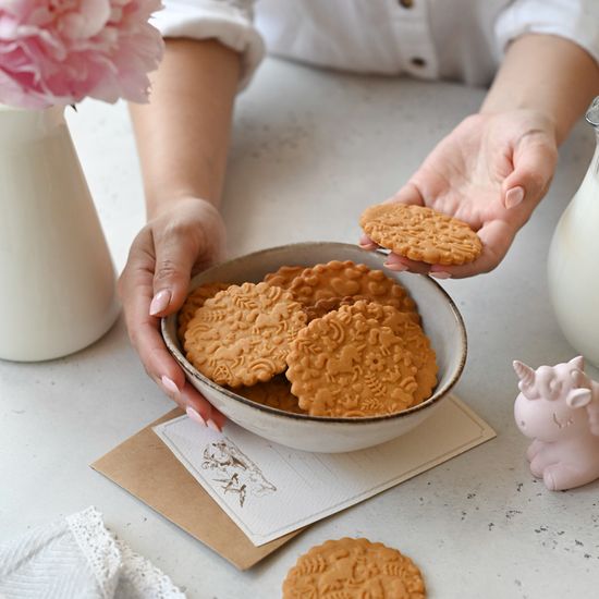 Малая скалка с узором Единороги