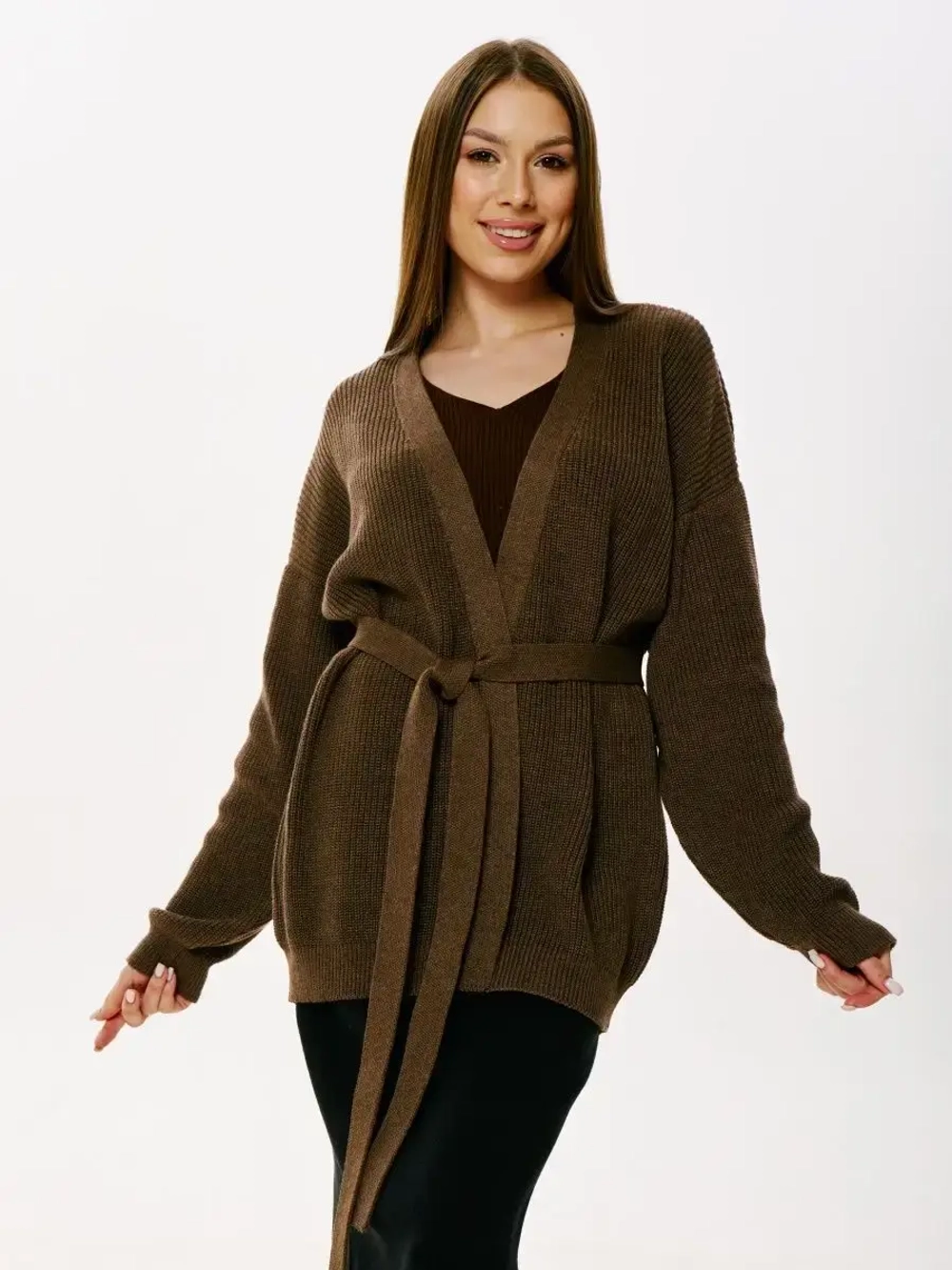 Кардиган c поясом