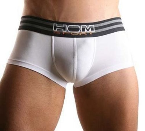 Мужские трусы хипсы белые HOM Sports Color Therapy Trunk White