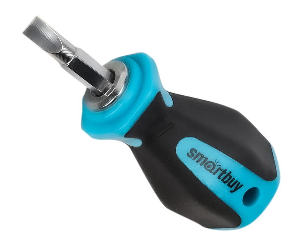 Двусторонняя отвертка с переставной битой Smartbuy ph2, sl6, 38 мм, резиновая рукоятка, tools SBT-SCN-2P3