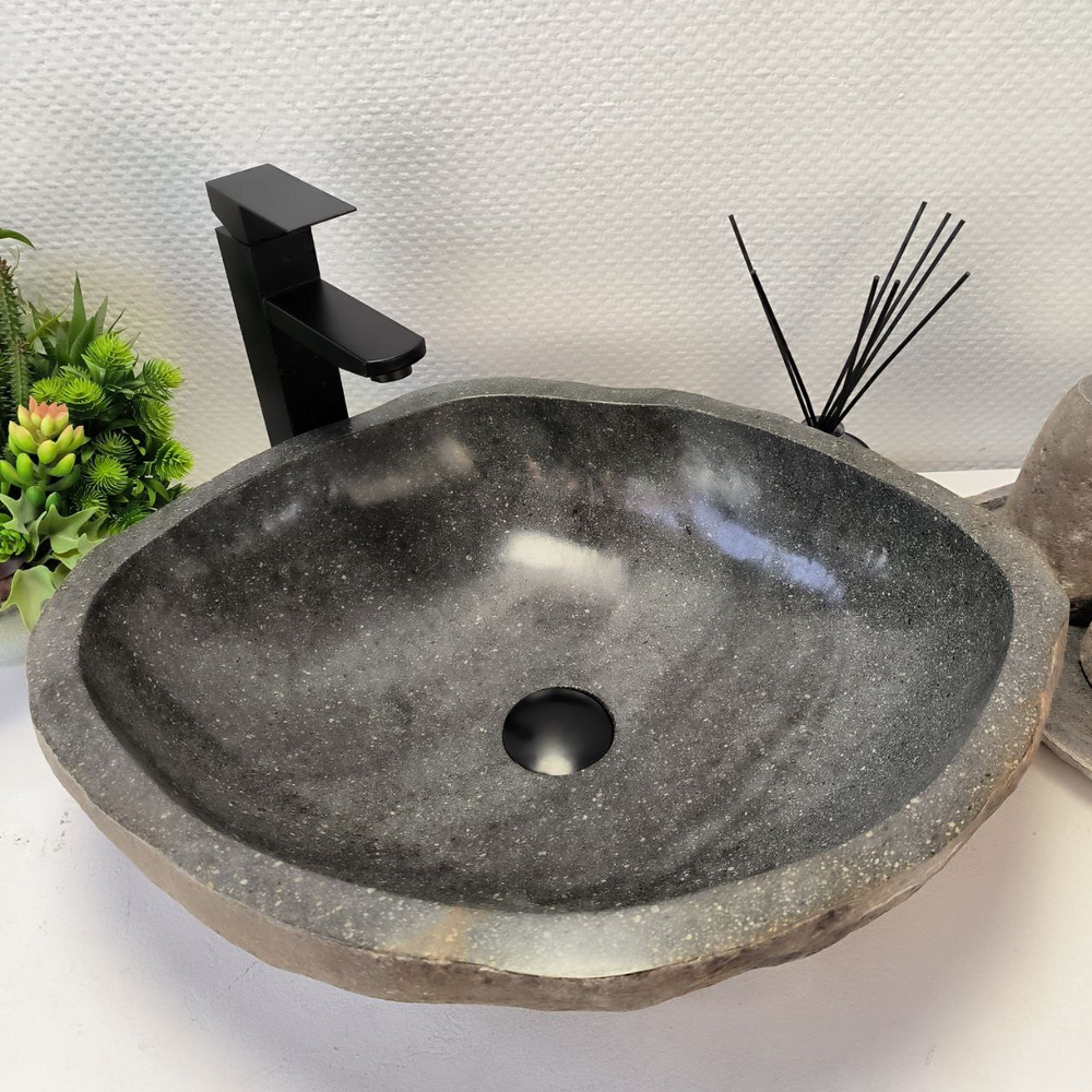 Раковина из речного камня RS-63375 (52*44*15) 0123