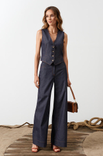 1865 Жилет женский (синий джинс)