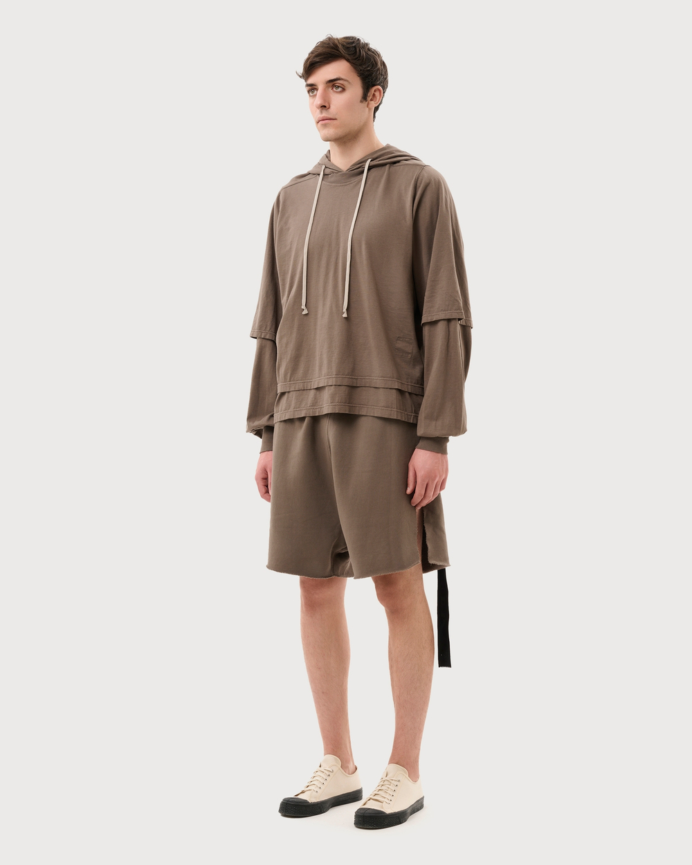 RICK OWENS DRKSHDW ХУДИ СЕРАЯ LIDO HUSTLER