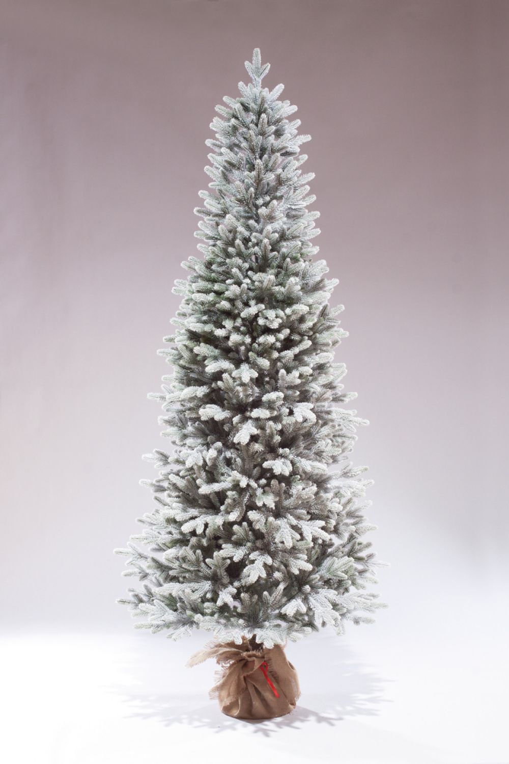 Заснеженная елка на ножке «Николь» (Литая хвоя) 210 см / 2,1 м