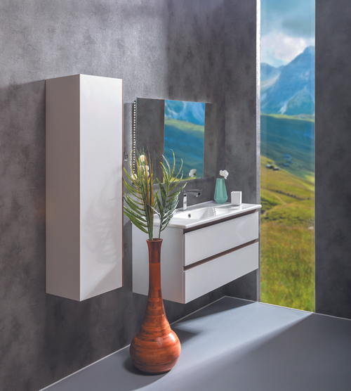 Armadi Art Тумба CAPOLDA 100 белая + ручка дерево