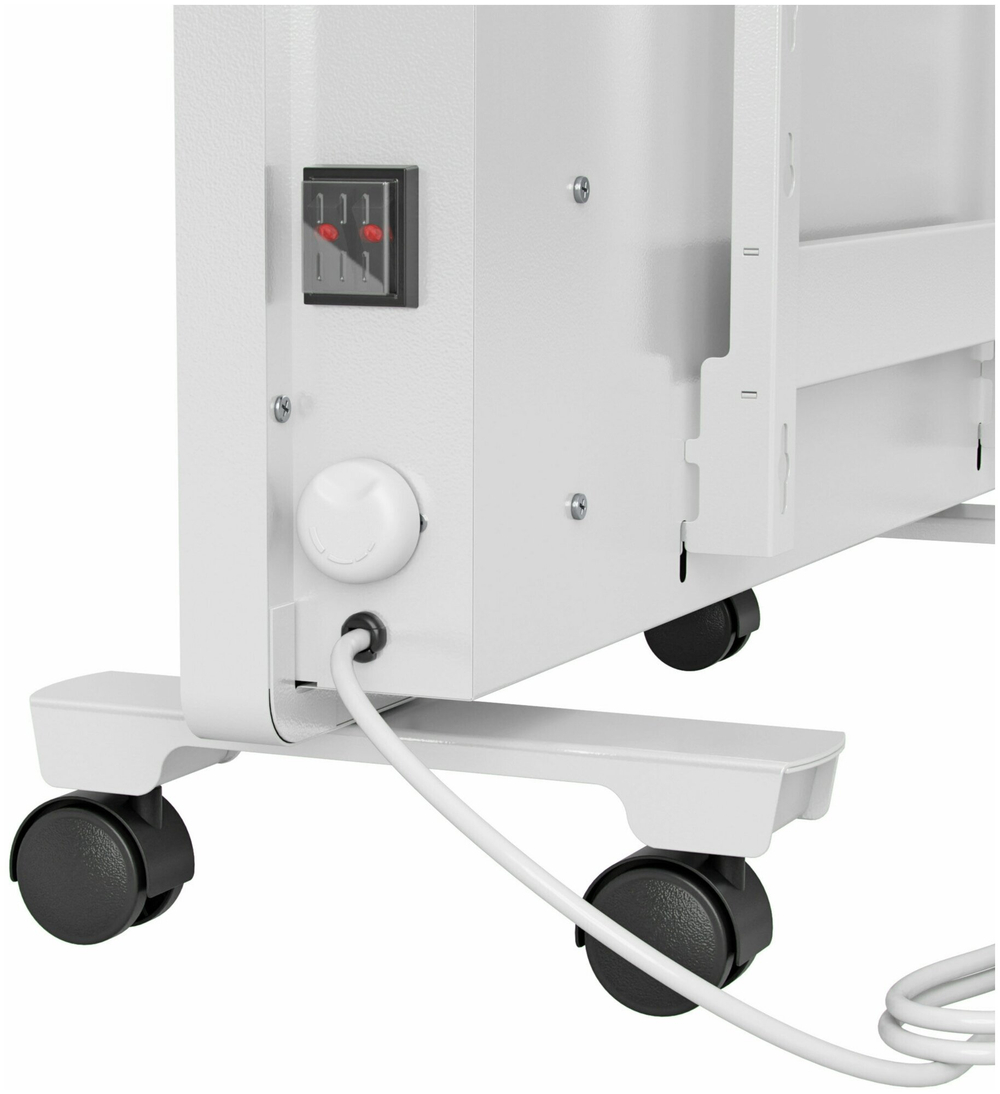 Конвектор электрический MTX КМ-1500.2, 1500 Вт, X-образный нагреватель, колеса, термостат, 98125