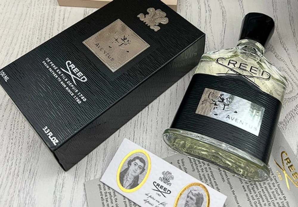 Creed Aventus 100ml (Коробка парфюма без слюды, парфюм новый, распаковка для фото)