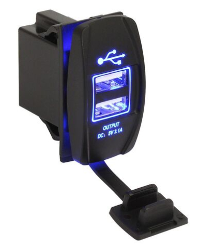 Зарядные гнезда USB в виде клавиши "Marina", 3,1 А (10264236)