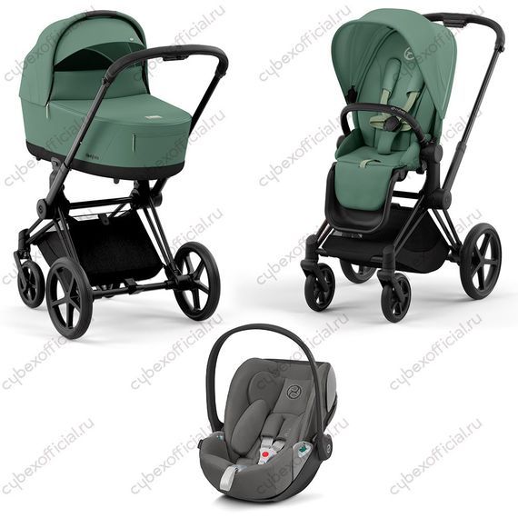 Детская коляска Cybex Priam IV 3 в 1 Leaf Green