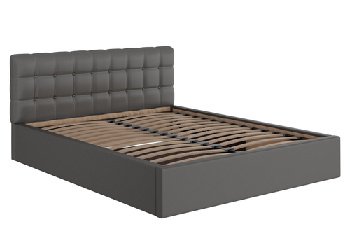 АНДРОМЕДА  кровать КР-002 с ОРТОПЕДОМ Премьер 25 (Серая)