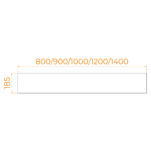 Экран для поддона RGW NA/STYLE фронтальный (800)