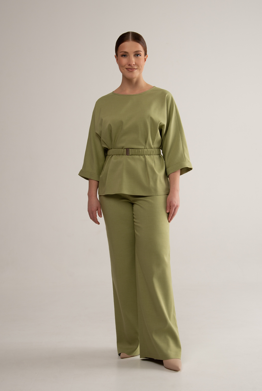 Брюки женские 02, оливковый #479Ол0202