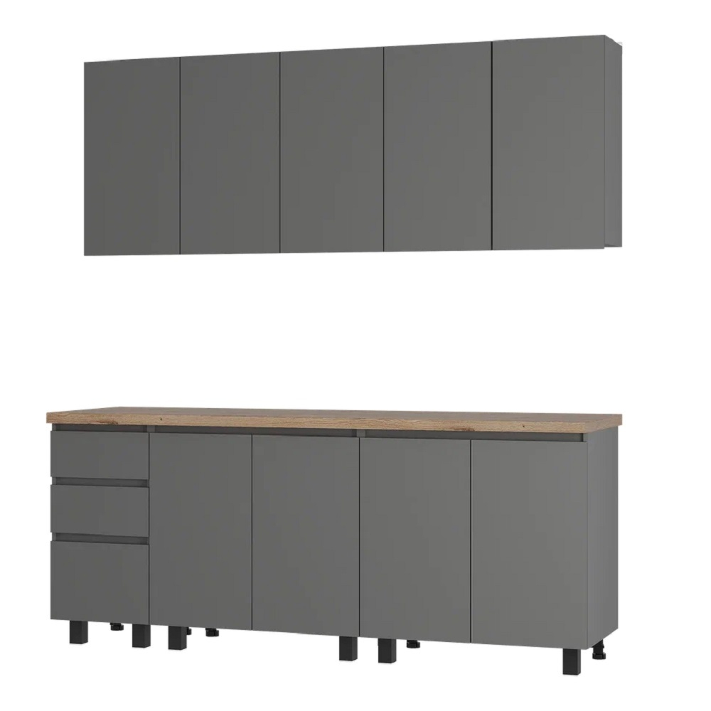 Готовая кухня Честер 2,0м, Графит