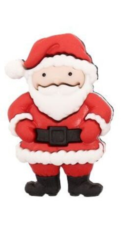 9499 Пуговица 'Мистер Клаус' пластик, размер 37x24 мм