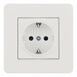 Розетка с заземлением и со шторкой Arte Milano SET16-1 SET16-1-40-1 white