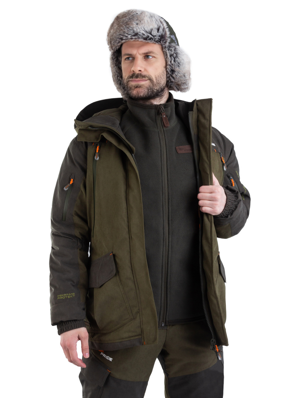 Костюм Магнум Зима -40 (мембрана хаки) PRIDE NOVATEX V2