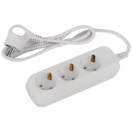 Удлинитель электрический ЭРА UDL-10-315-E Greenline 3 розетки с заземлением 1,5м ПВС 3x0.75мм2