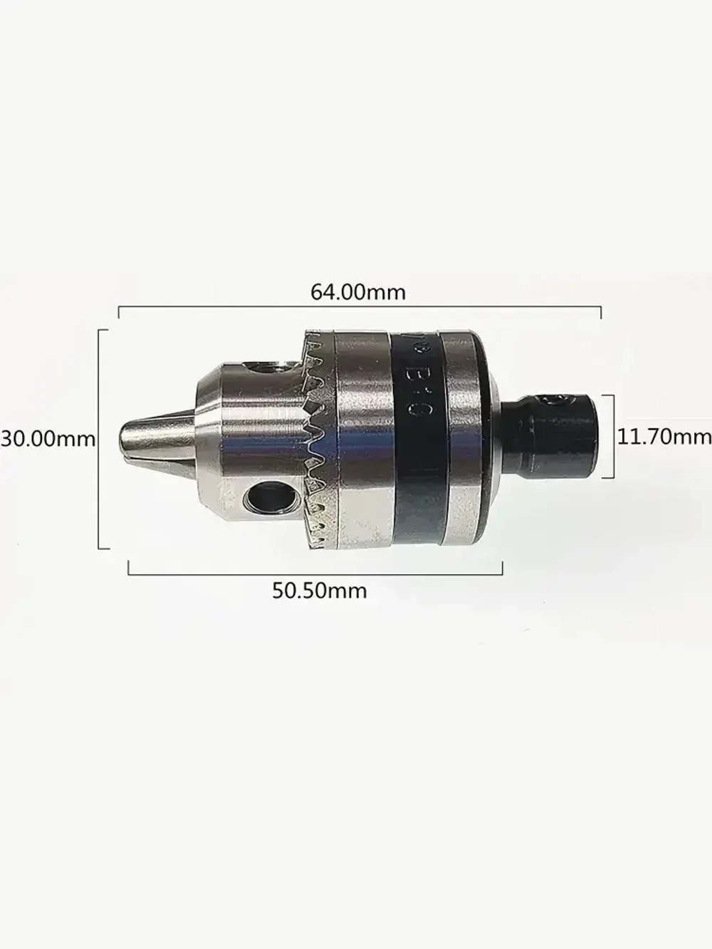 Сверлильный патрон ключевой 0.6-6мм B10 конус на вал ф5 мм