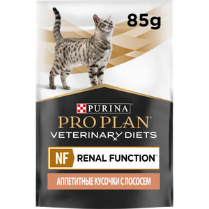 Влажный корм для кошек Pro Plan Veterinary Diets NF при почечной недостаточности с лососем, 85гр