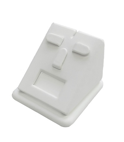 Подставка для гарнитура/наклонная/3 язычка/окошко для бирки/прорезь для нитки/основание