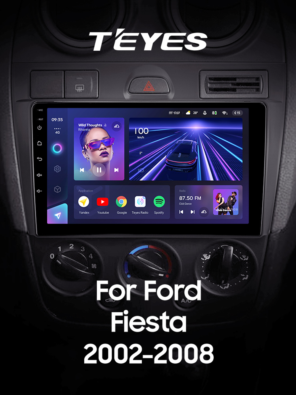 Teyes CC3 9"для Ford Fiesta 5 2002-2008