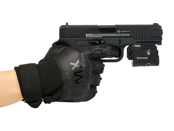 Фонарь подствольный пистолетный Skywoods Raccoon Double Laser 360 люмен, ЛЦУх2 красн/зел