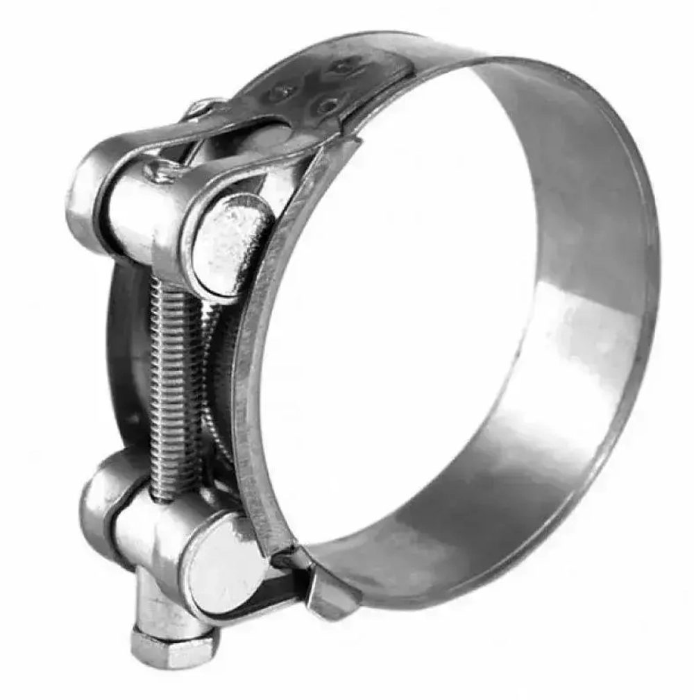 Хомут 74-79мм силовой одноболтовый 2 ШТУКИ