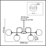 Потолочная люстра Lumion ELRONA 8375/12C