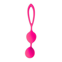 Розовые вагинальные шарики 3,1см с петлёй Bior Toys Cosmo CSM-23006-25