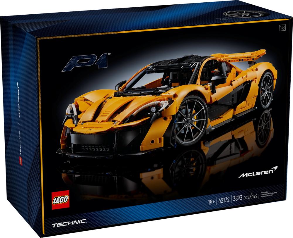 Конструктор Лего Техник Макларен P1 42172 | LEGO Technic McLaren P1 | масштабная модель гиперкара 1:8 3893 детали 18+