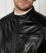 Кожаная куртка Hechter Paris - черный(55300-142425)