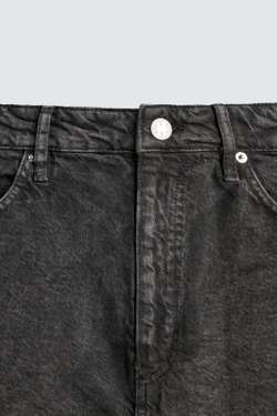 ZARA ШОРТЫ BAGGY FIT, УГОЛЬНЫЙ