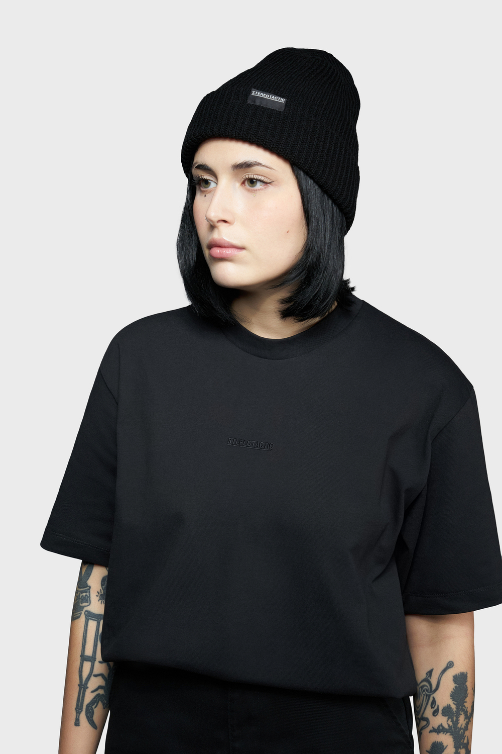 WHITE LOGO WATCH CAP