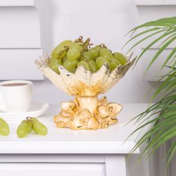 Фруктовница-конфетница Орхидея Лайм Айвори