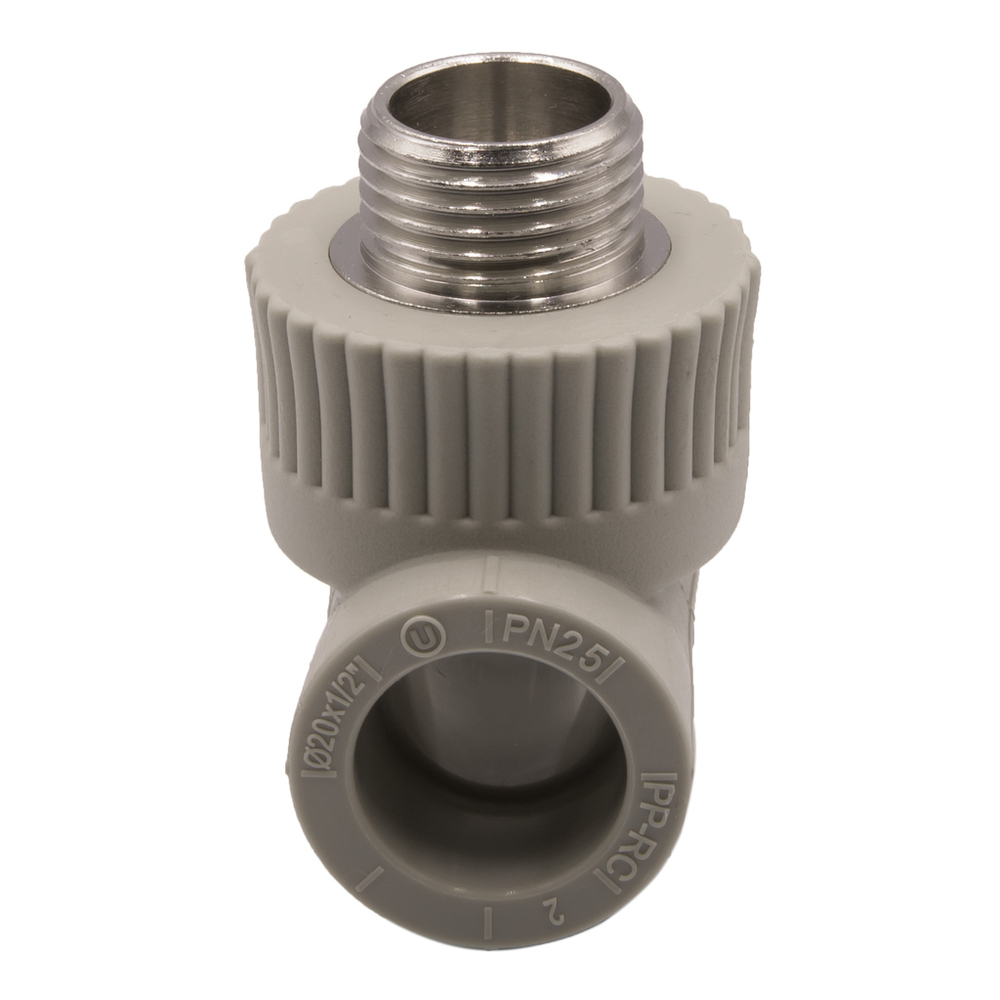 Тройник комб. нар 20х1/2''х20 EVER® plast  СЕРЫЙ (Россия)