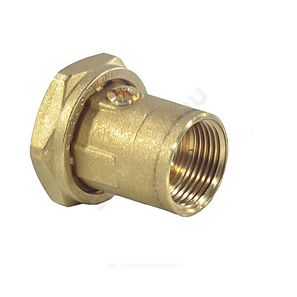Соединение для подключения насоса латунь 1"x1 1/2" ВР с шаровым краном R252 Giacomini R252Y001