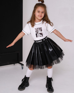 Юбка DISCO, черный/черный