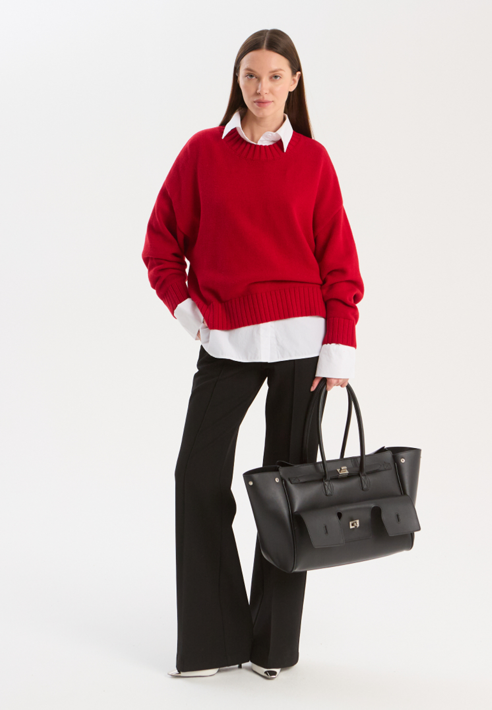 Брюки клеш со стрелками